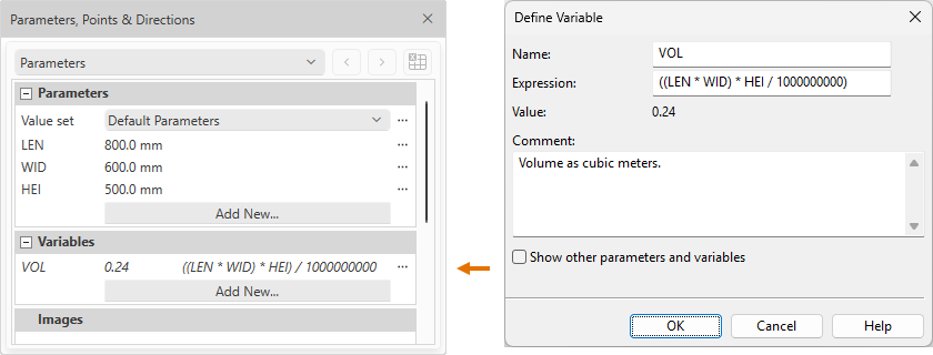 Defining a new variable
